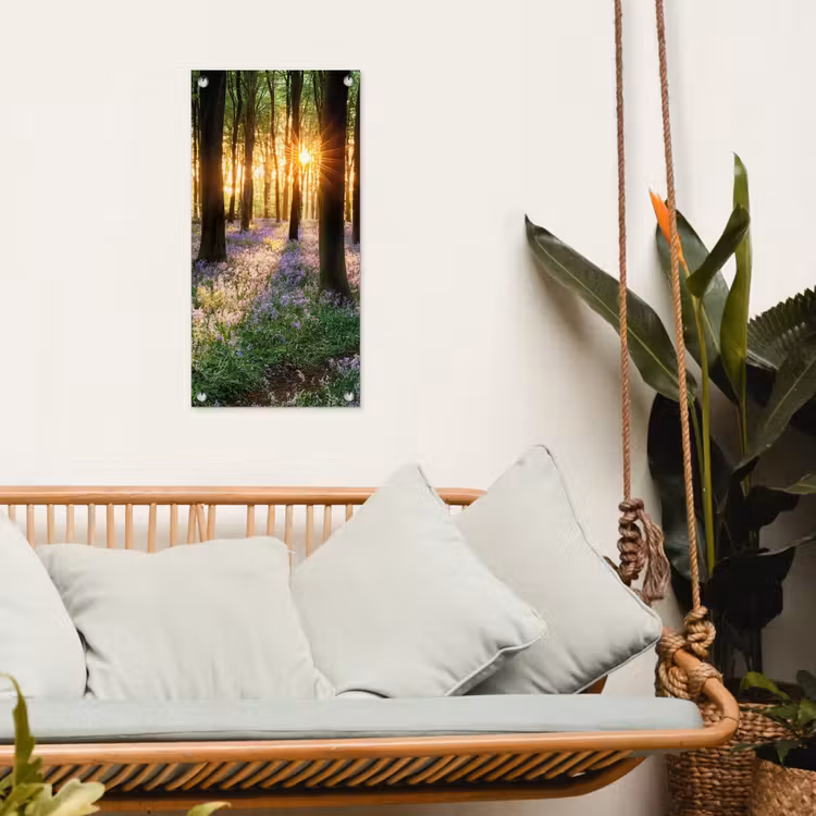 Bloemenzee in het ochtendlicht tuinposter los doek klein -sfeer7