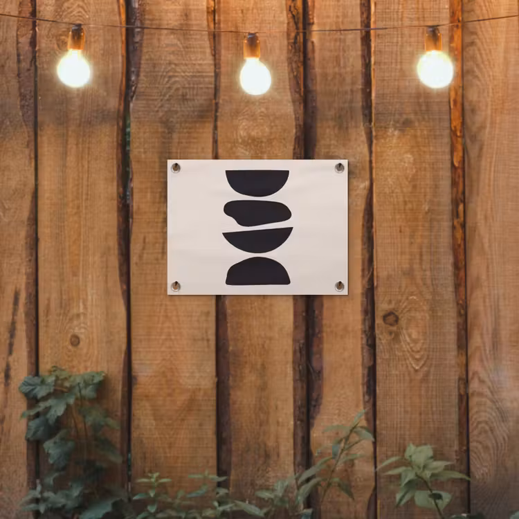 Garden Poster - Shapes - Abstract - Modern - Vormen - Abstract - Modern tuinposter los doek klein