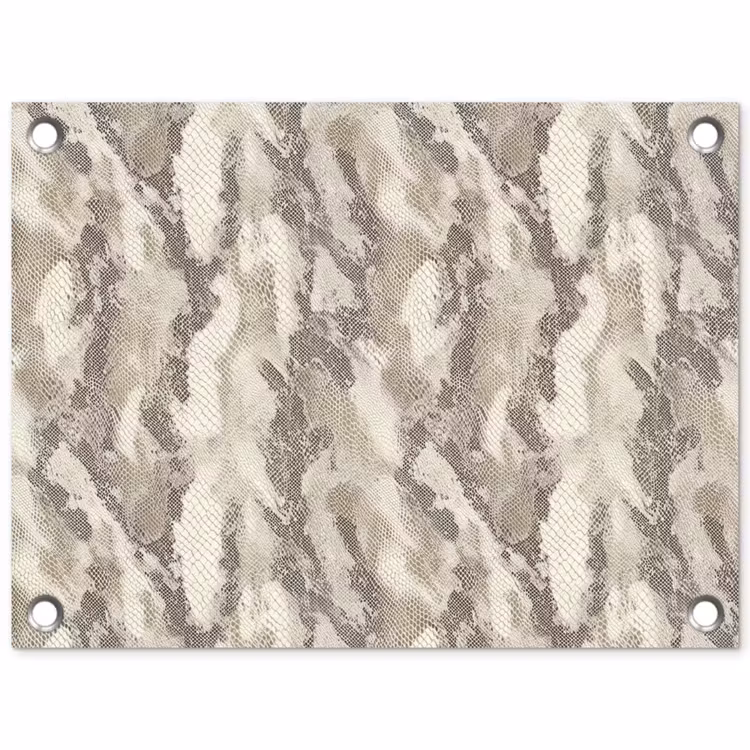 Slang - Patroon - Taupe tuinposter los doek klein 239 -3d