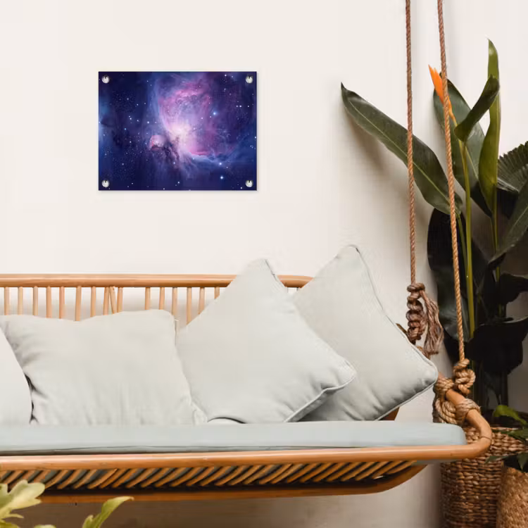 Ruimte - Sterren - Kleurrijk tuinposter los doek klein -sfeer7