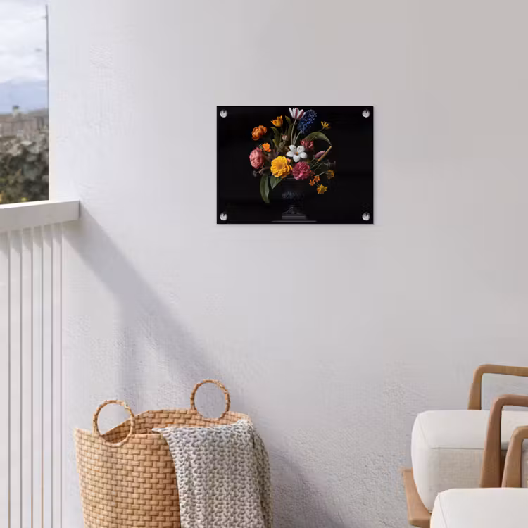Lente - Bloemen - Klassiek - Vaas tuinposter los doek klein -sfeer8