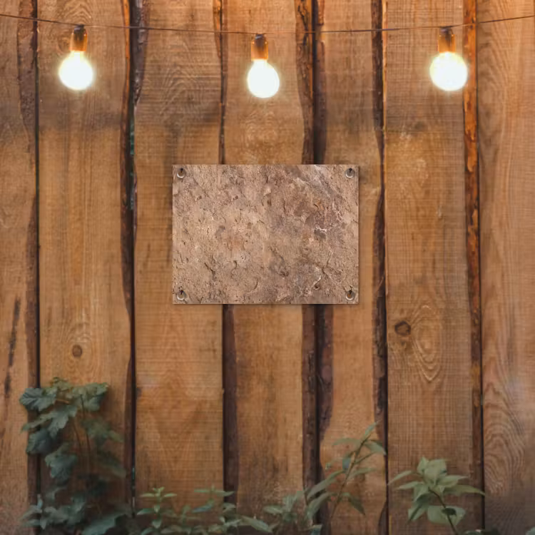 Steen - Natuur - Textuur - Abstract - Bruin tuinposter los doek klein -sfeer1