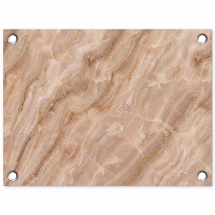 Steen - Ader - Natuur - Modern - Beige tuinposter los doek klein -3d