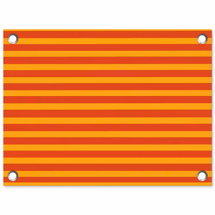 Strepen - Patroon - Oranje tuinposter los doek klein 239 -3d