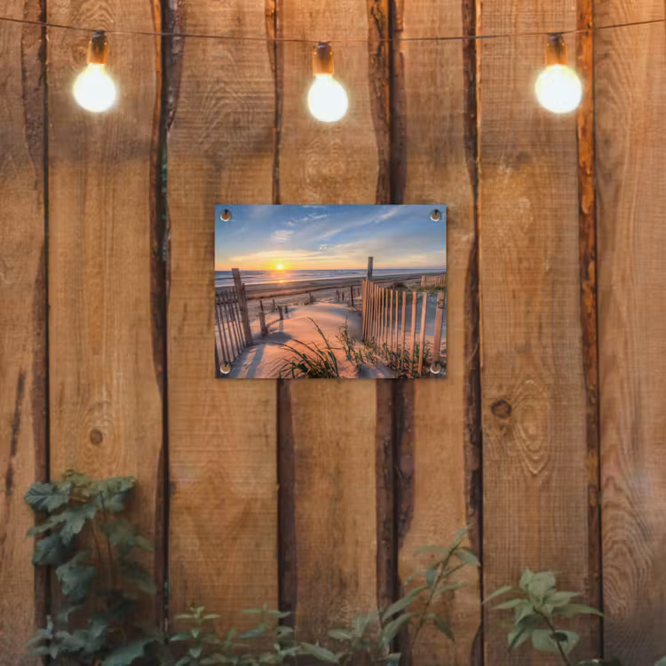 Zonsondergang Achter de Duinen tuinposter los doek klein -sfeer1