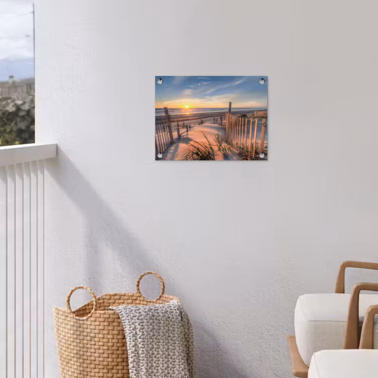 Zonsondergang Achter de Duinen tuinposter los doek klein -sfeer8
