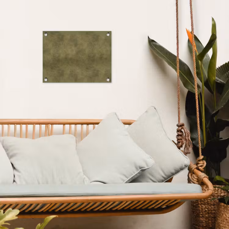 Textuur - Abstract - Groen tuinposter los doek klein 239 -sfeer7