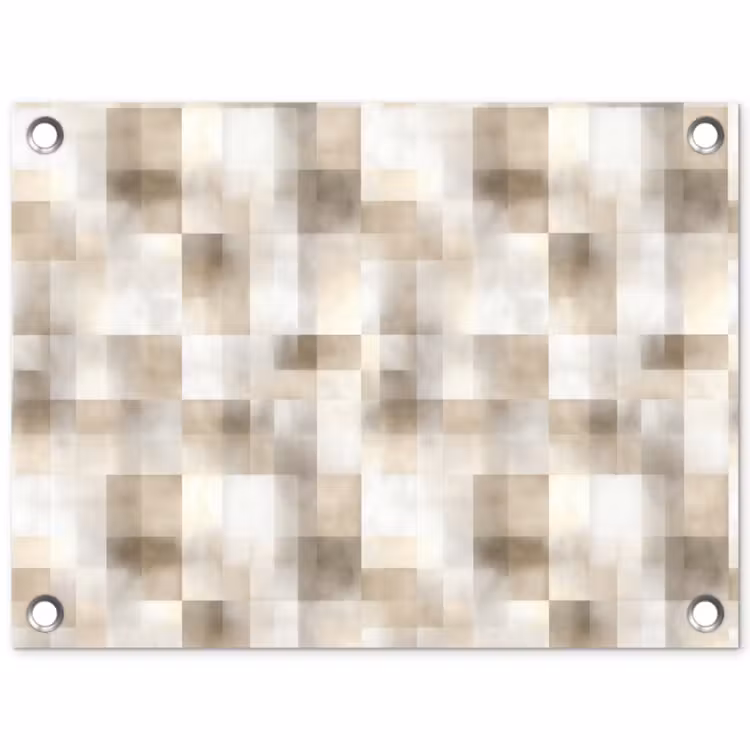 Textuur - Linnen - Beige tuinposter los doek klein 239 -3d