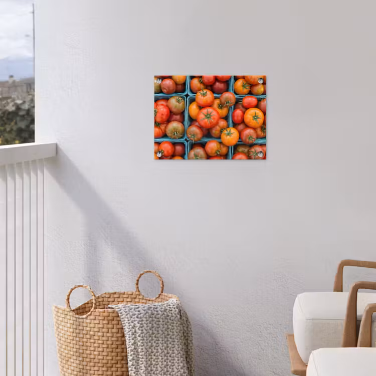 Garden Poster - Tomatoes - Food - Colorful - Tomaten - Eten - Kleurrijk tuinposter los doek klein