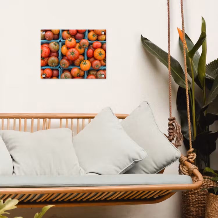 Garden Poster - Tomatoes - Food - Colorful - Tomaten - Eten - Kleurrijk tuinposter los doek klein