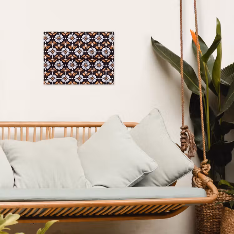 traditioneel - Element - Kleurrijk tuinposter los doek klein 239 -sfeer7