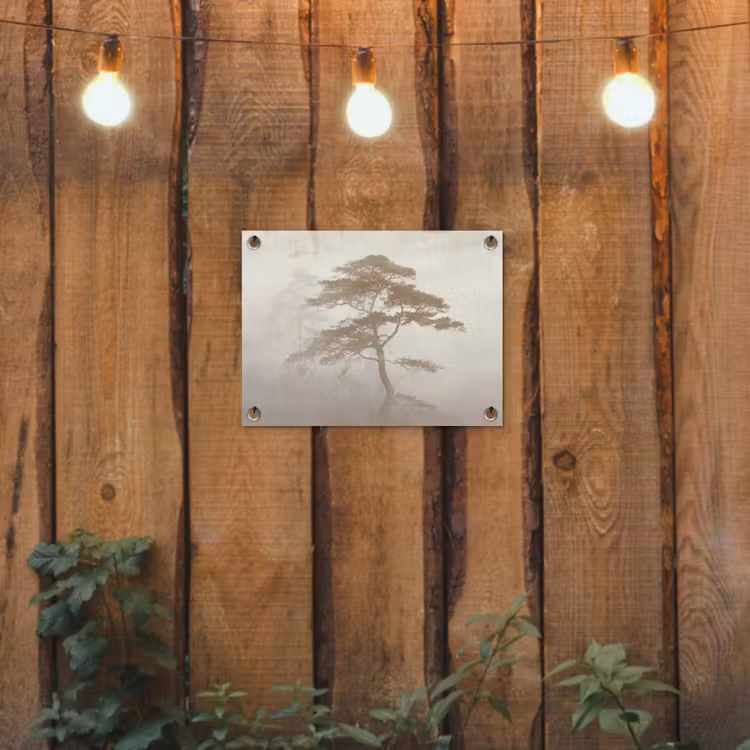 Boom - Oosterse stijl - Landschap tuinposter los doek klein -sfeer1