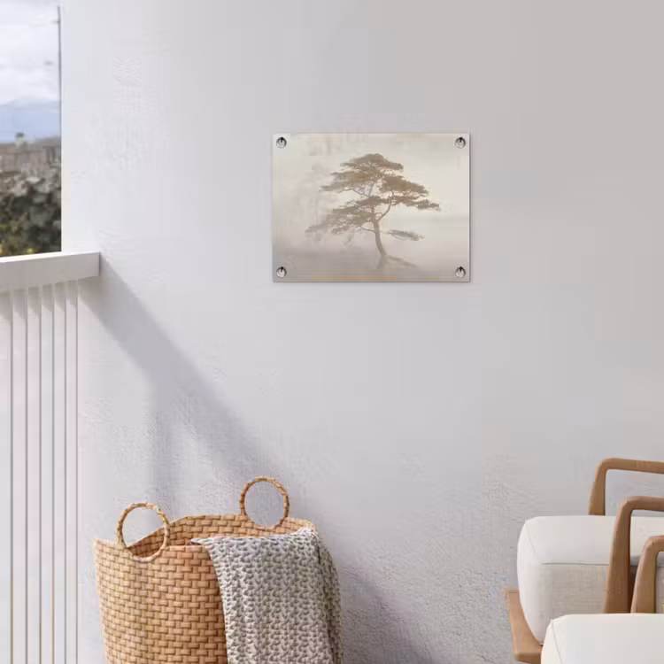 Boom - Oosterse stijl - Landschap tuinposter los doek klein -sfeer8
