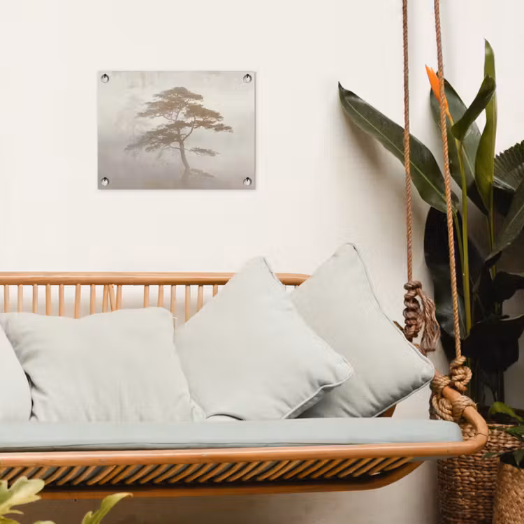 Boom - Oosterse stijl - Landschap tuinposter los doek klein -sfeer7