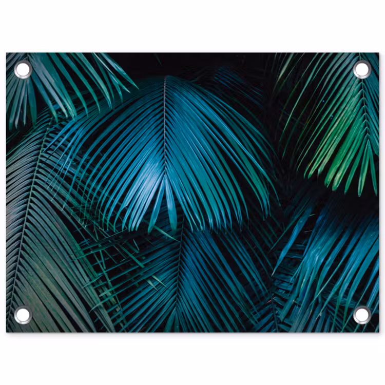 Inductie beschermer - Inductie afdekplaat - Tropical - Jungle - Bladeren - Groen tuinposter los doek klein -3d