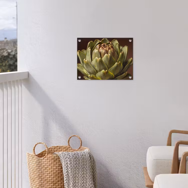 Garden Poster - Vegetable - Artichoke - Green - Groente - Artisjok - Groen tuinposter los doek klein