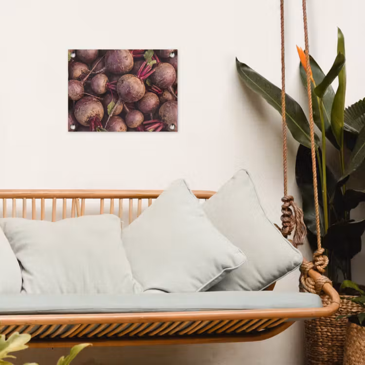 Garden Poster - Vegetable - Red - Natural - Groente - Rood - Natuur tuinposter los doek klein