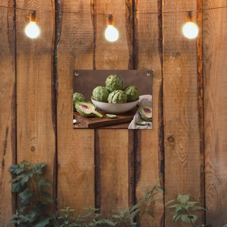 Garden Poster - Vegetables - Artichoke - Kitchen - Groenten - Artisjok - Keuken tuinposter los doek klein