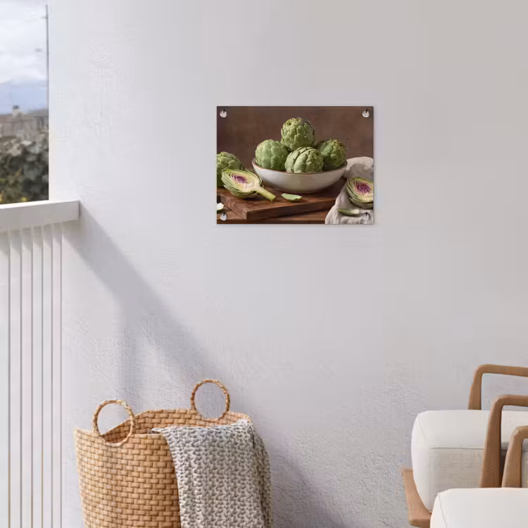 Garden Poster - Vegetables - Artichoke - Kitchen - Groenten - Artisjok - Keuken tuinposter los doek klein