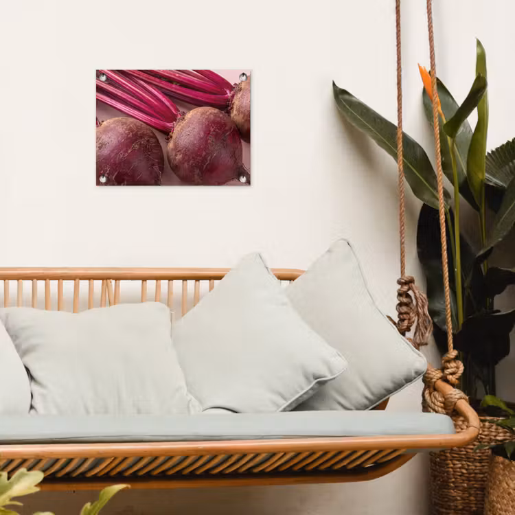 Garden Poster - Vegetables - Red - Fresh - Groente - Rood - Vers tuinposter los doek klein