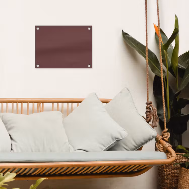 Velvet - Merlot - Rood tuinposter los doek klein 239 -sfeer7