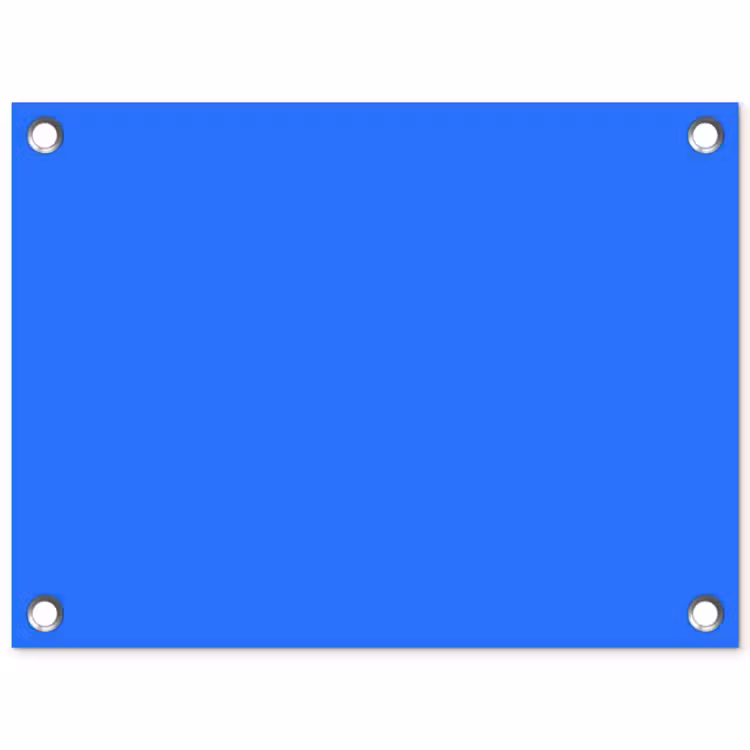 Vivid - Cobalt - Blauw tuinposter los doek klein 239 -3d