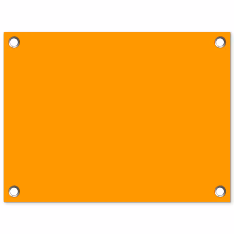 Warm - Ochre - Oranje tuinposter los doek klein 239 -3d