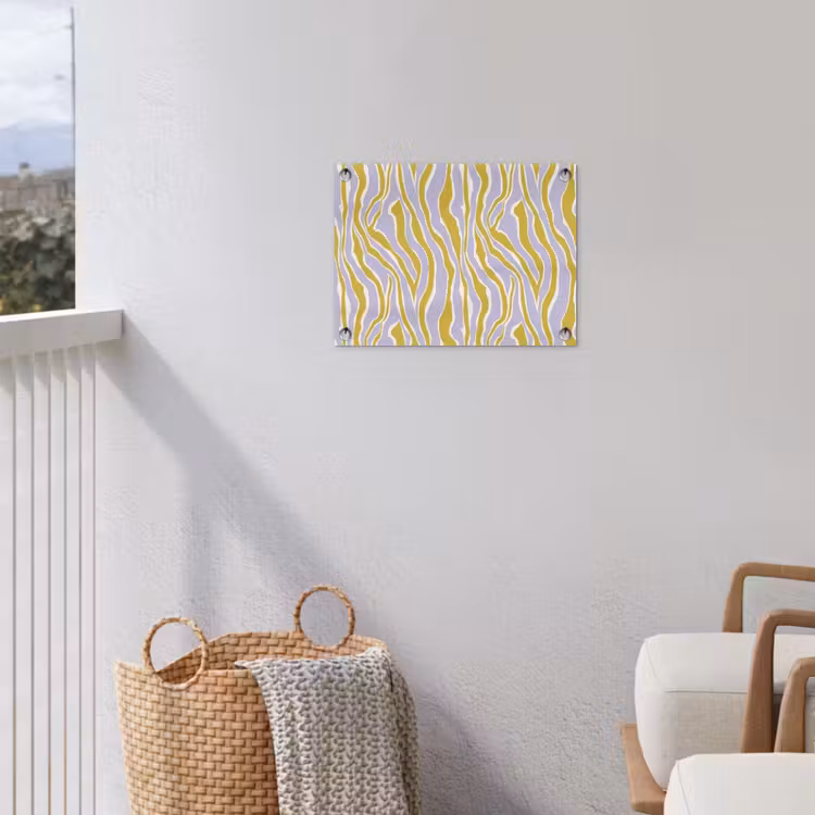 Zebra - Modern - Meerkleurig tuinposter los doek klein 239 -sfeer8
