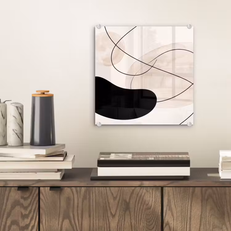 Glass Print - Abstract - Forms - Art - Abstract - Vormen - Kunst plexiglas 5mm klein