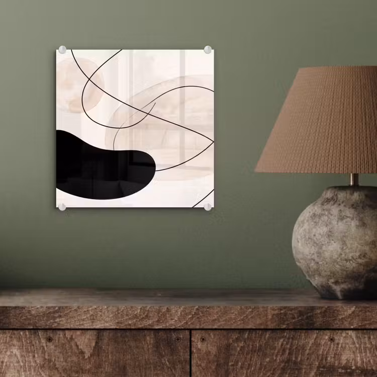 Glass Print - Abstract - Forms - Art - Abstract - Vormen - Kunst plexiglas 5mm klein