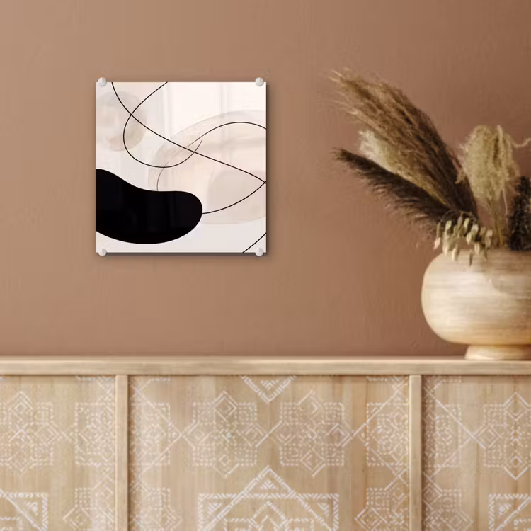Glass Print - Abstract - Forms - Art - Abstract - Vormen - Kunst plexiglas 5mm klein