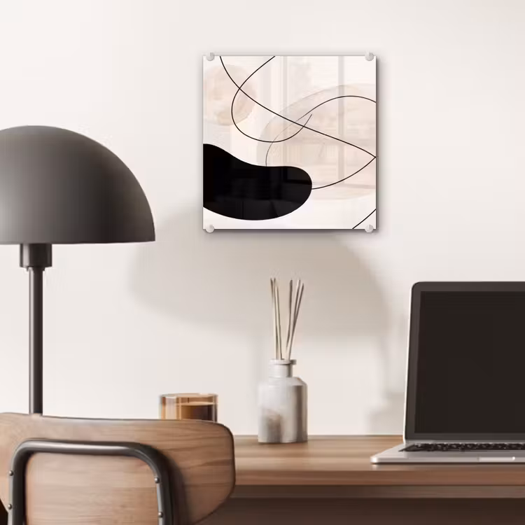 Glass Print - Abstract - Forms - Art - Abstract - Vormen - Kunst plexiglas 5mm klein