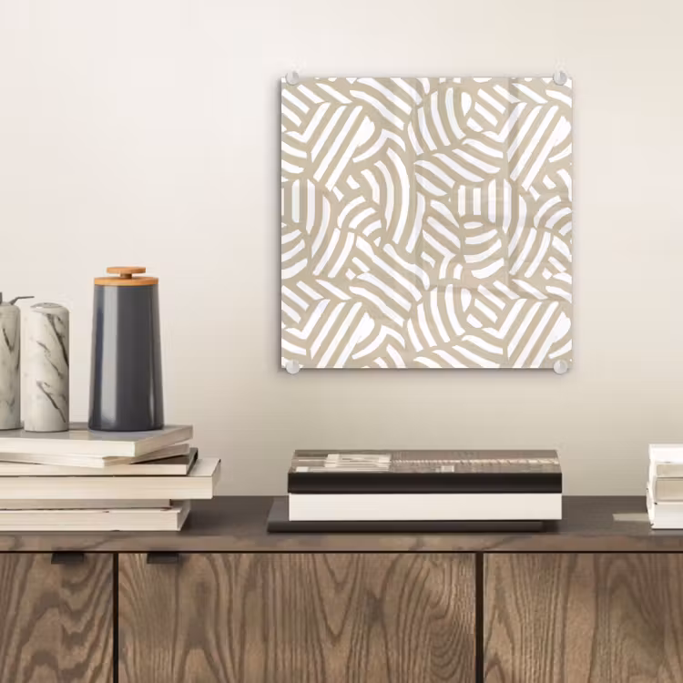 Abstract - Modern - Beige plexiglas 5mm klein 11 -sfeer1