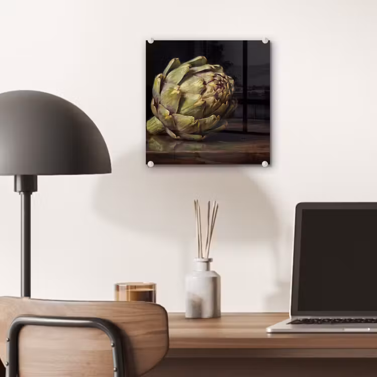 Glass Print - Artichoke - Food - Classic - Artichok - Eten - Klassiek plexiglas 5mm klein