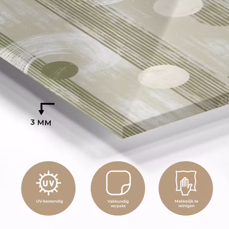Artistiek - Modern - Groen plexiglas 5mm klein 11 -sfeer2
