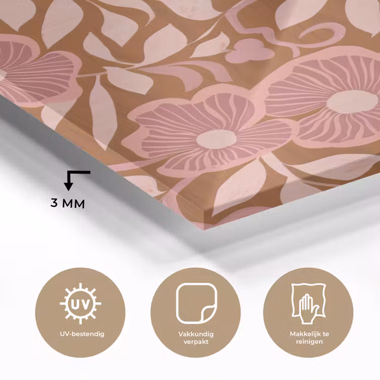 Sfeer - Bloemen - Roze plexiglas 5mm klein 11 -sfeer2