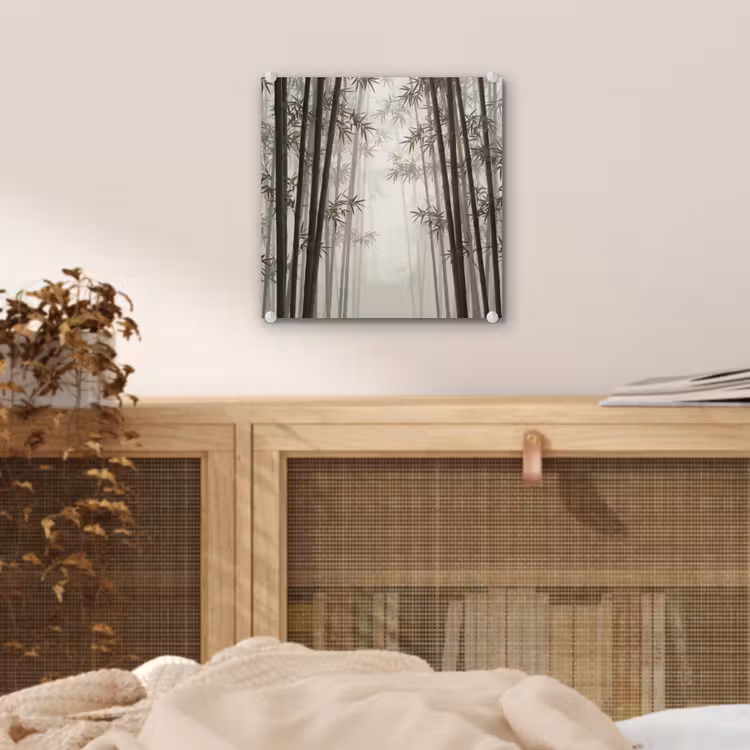 Bamboe - Bos - Mist - Natuur plexiglas 5mm klein -sfeer4