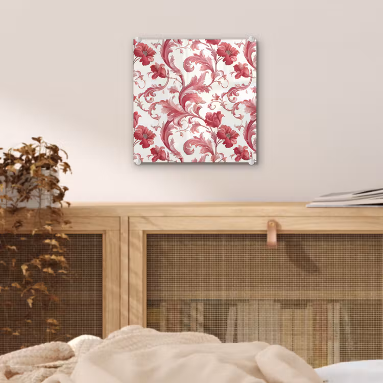 Barok - Patroon - Rood plexiglas 5mm klein 11 -sfeer4