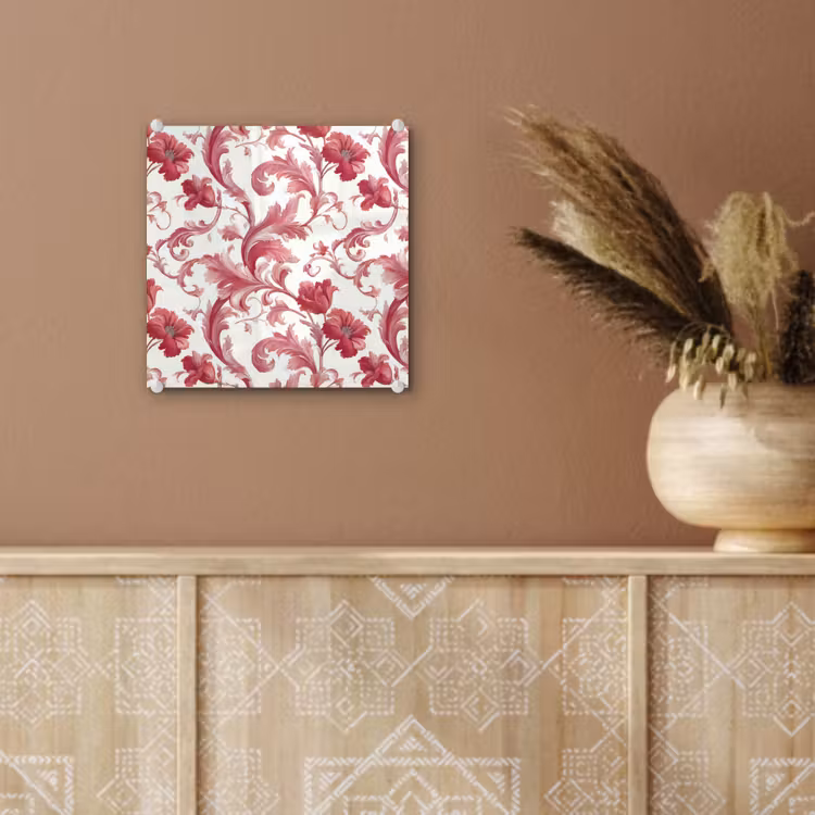 Barok - Patroon - Rood plexiglas 5mm klein 11 -sfeer5