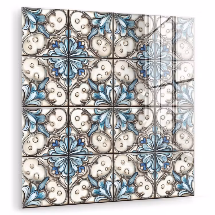 Barok - Tegel - Kleurrijk plexiglas 5mm klein 11 -zzzproduct_nieuw
