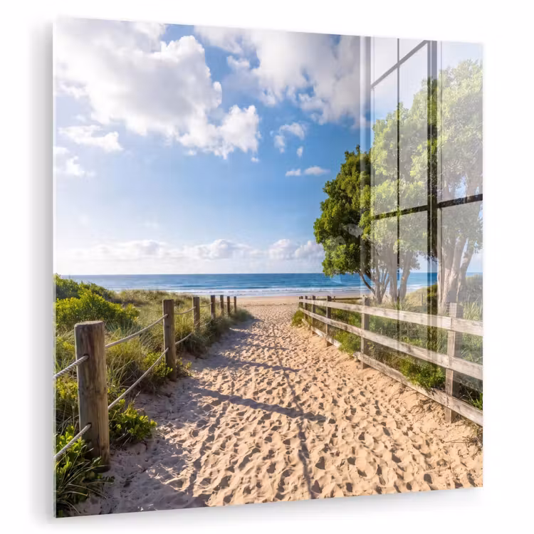 Strand - Zandpad - Oceaan - Natuur plexiglas 5mm klein -zzzproduct_nieuw
