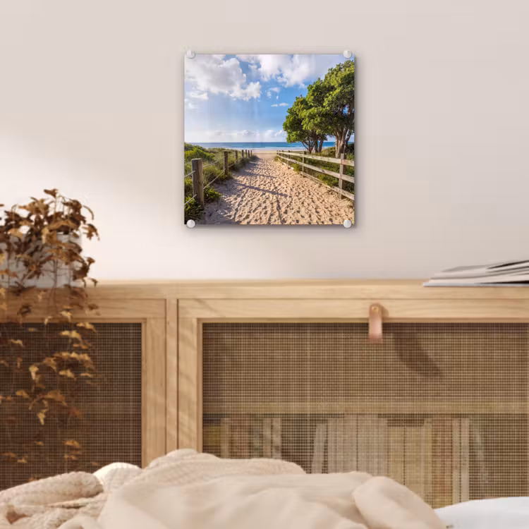 Strand - Zandpad - Oceaan - Natuur plexiglas 5mm klein -sfeer4