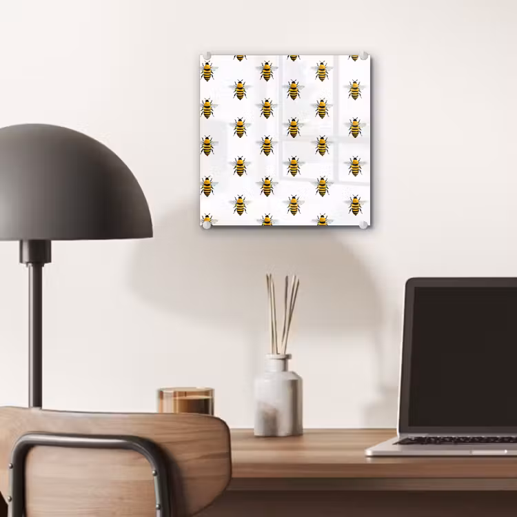 Bijen - Tijdloos - Wit plexiglas 5mm klein 11 -sfeer6