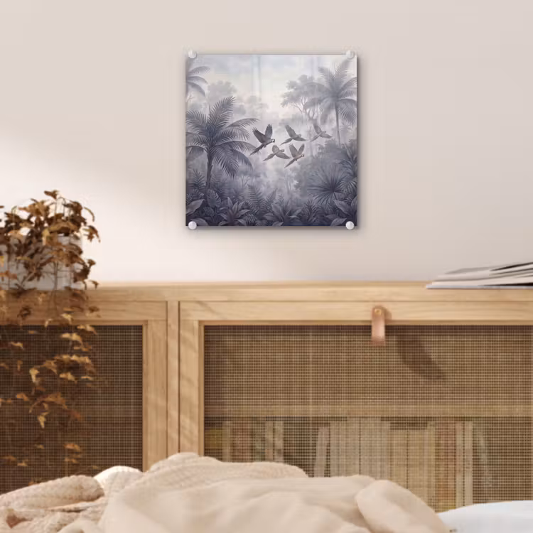 Vogel - Vliegend - Jungle - Vintage - Dieren plexiglas 5mm klein -sfeer4