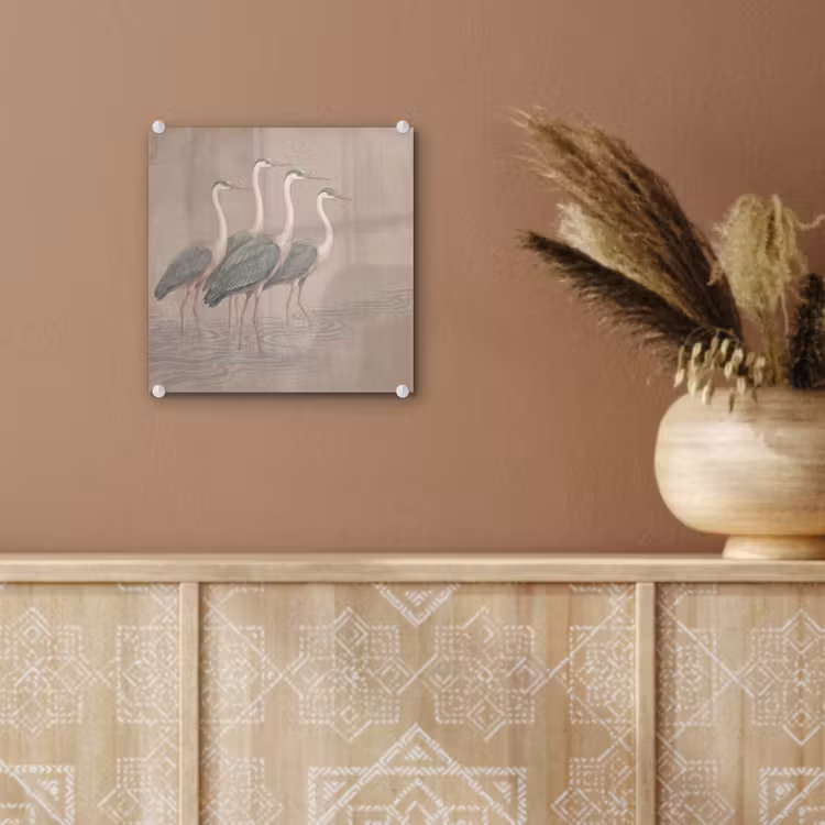 Vogel - Water - Natuur - Vintage plexiglas 5mm klein -sfeer5