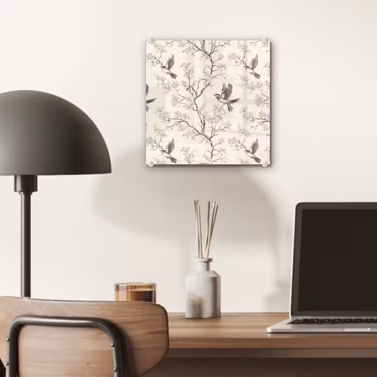 Takken - Vogels - Beige plexiglas 5mm klein 11 -sfeer6