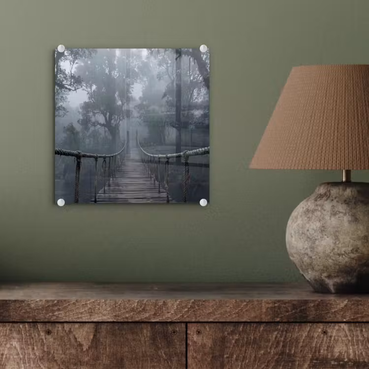 Brug - Jungle - Mist - Natuur plexiglas 5mm klein -sfeer3