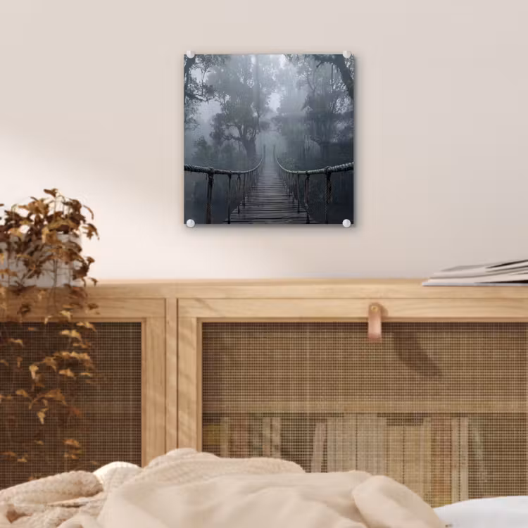 Brug - Jungle - Mist - Natuur plexiglas 5mm klein -sfeer4