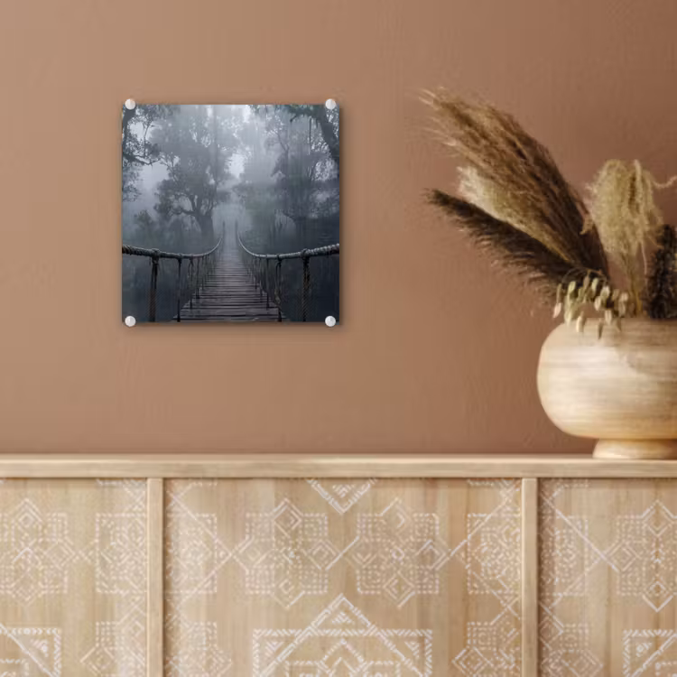 Brug - Jungle - Mist - Natuur plexiglas 5mm klein -sfeer5