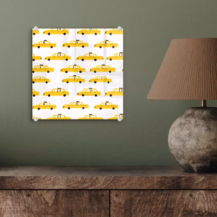 Taxi - Iconisch - Geel plexiglas 5mm klein 11 -sfeer3